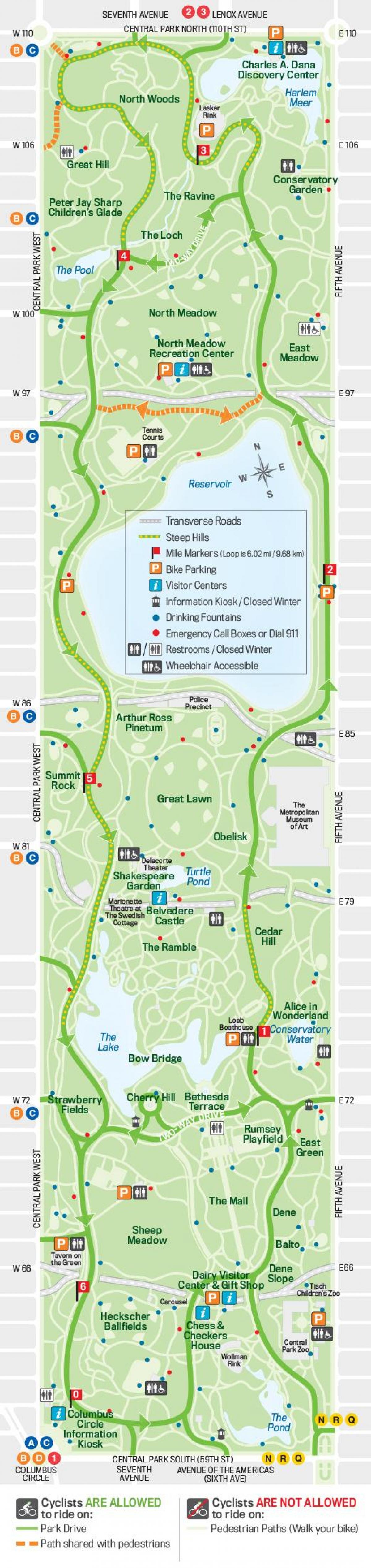 bike mapa central park