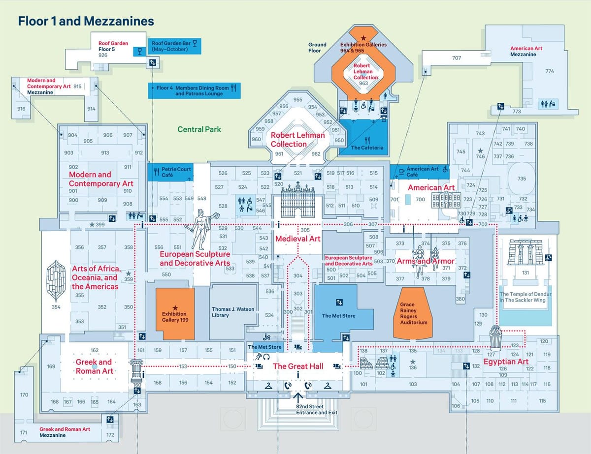 mapa met muzea