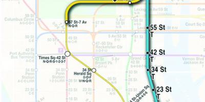 Mapa metro na druhé avenue