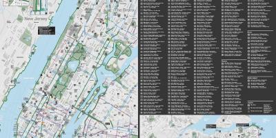 Manhattan jízdní pruh mapa