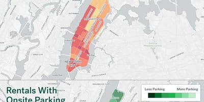 NYC parkování na ulici, mapy Manhattanu