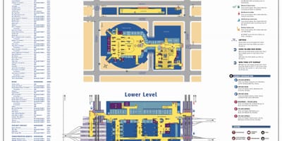 Penn station na Manhattanu mapě